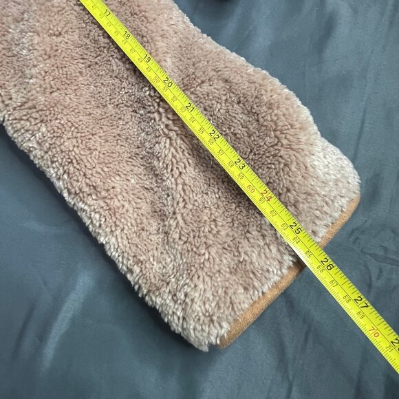 Anthropologie Sherpa Teddy Coat XL Long Coatigan Cozy Boho Amina - Picture 6 of 10